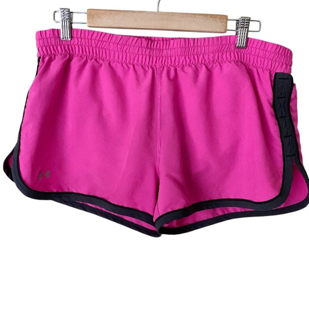 Under Armour | Pull-on‎ Running Shorts Lined Elastic Waist Fitness Gym Pink M